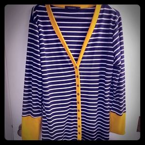 Long sleeved cardigans.